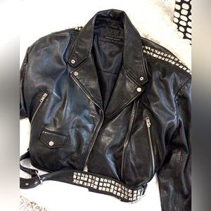 Wilsons studded leather jacket